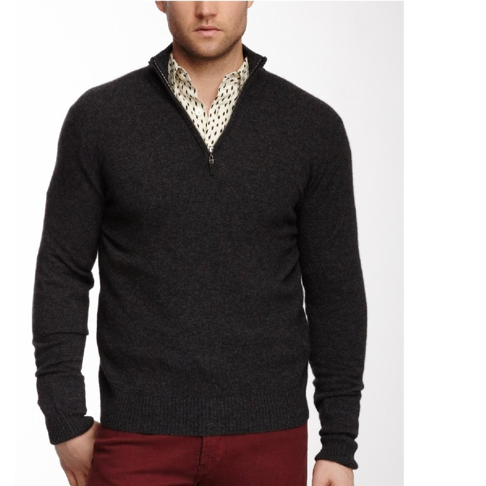 💥 Qi Cashmere Half Zip Sweater